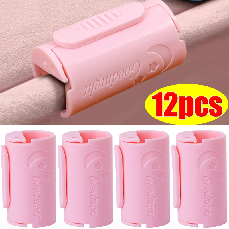 6pcs bed sheet clips plastic slip resistant clamp quilt bed cover grippers fasteners mattress multifunction holder sheets daily 12/1Pcs Quilt Mattress Sheet Fixed Clips Non Slip Bed Cover Clamp Multi-functional Clothes Pegs Food Sealing Holder Organizers