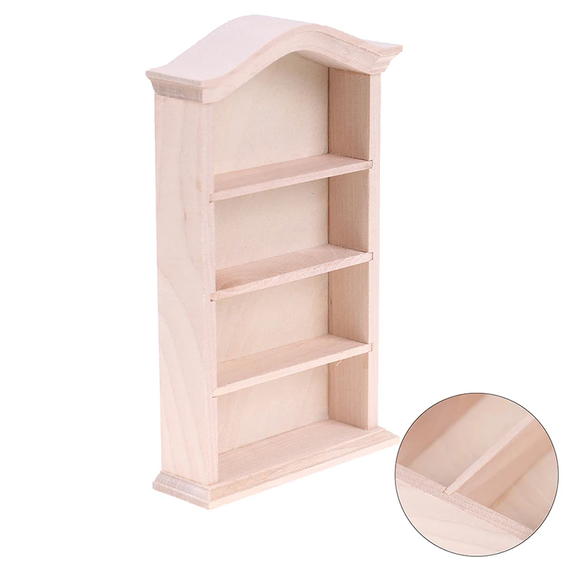 

NewWooden Cupboard Wall Cabinet Bookcase Furniture Toys Decoration 1:12 Dollhouse Miniature
