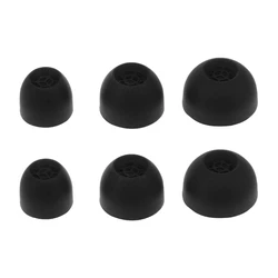 Premium Silicone In - Ear Earphone Covers - Set of 6 (Black)