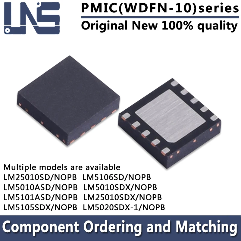 

1 шт. LM25010SD/NOPB LM5010ASD/NOPB LM5010SDX/NOPB LM5101ASD/NOPB LM5105SDX/NOPB LM25010SDX/NOPB LM5020SDX-1/NOPB WDFN-10 PMIC