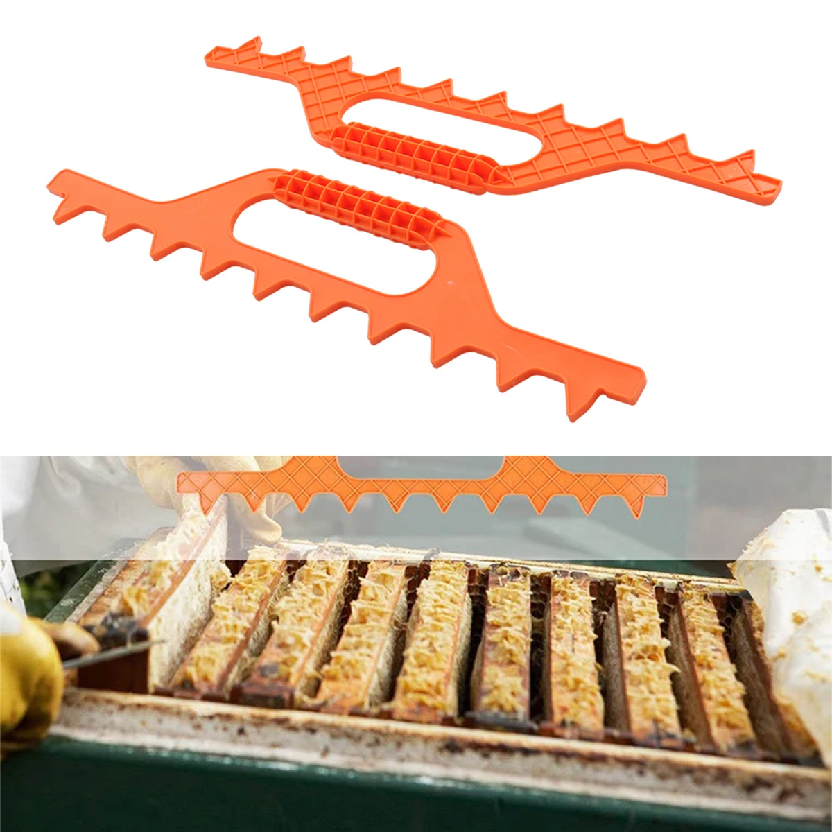 1Pc Keep Bee Hive Frame Spacing Tool 10 Needles Beehive Nest Frame Plastic Distance Measuring Rake 9 Beekeeping Supplies