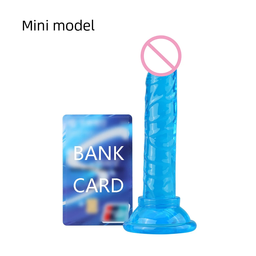 Realistic 14cm Dildo with Suction Cup Pink Blue Black Purple Anal Butt Plug Sex Toys for Beginner Women Girls 18+ sex toys