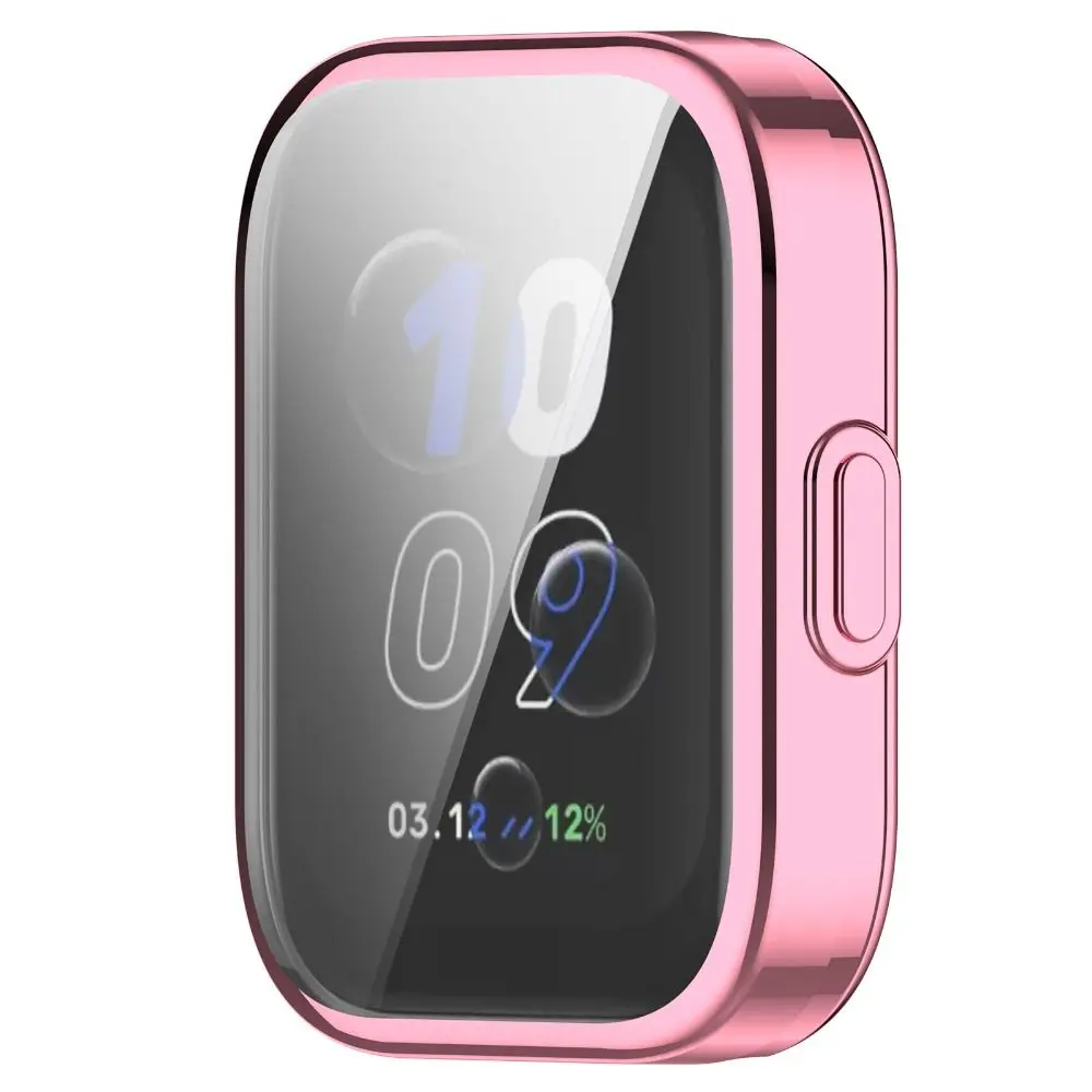 Plating TPU Case For Amazfit Bip 5 Unity Smart Watch Bumper Shell Full Cover Screen Protector Accessories