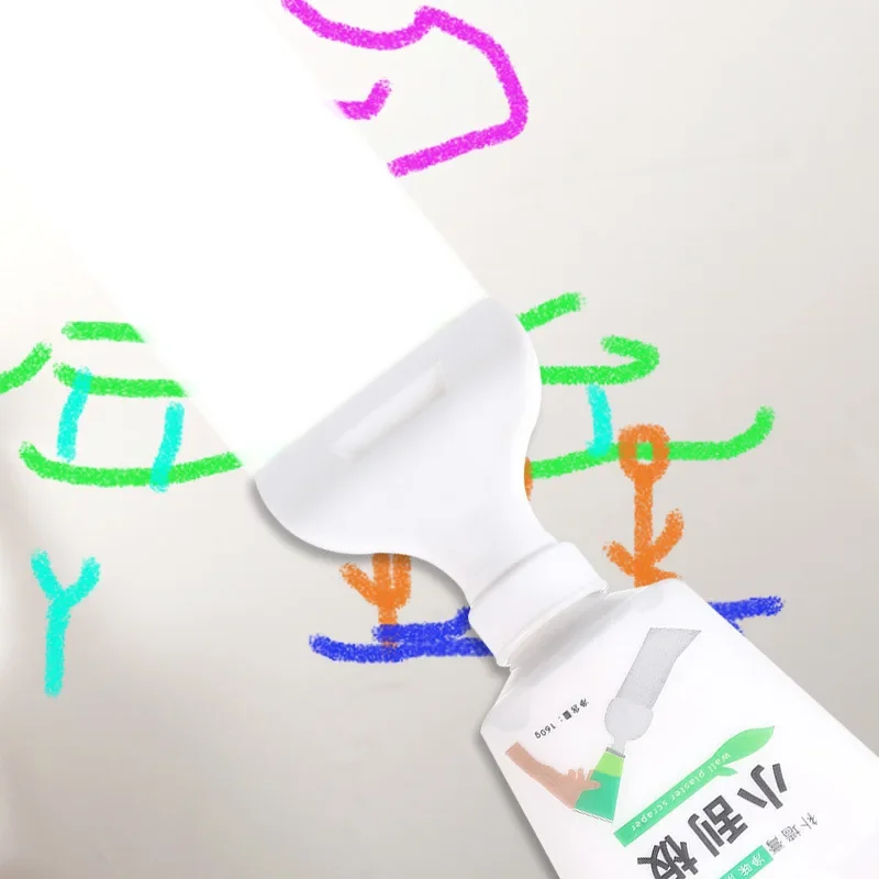 White Facial Roller Repair Paint Mildew-Proof Crack Nail Hole Repair Wall Paste Small Scraper Water-Resistant Putty Paste