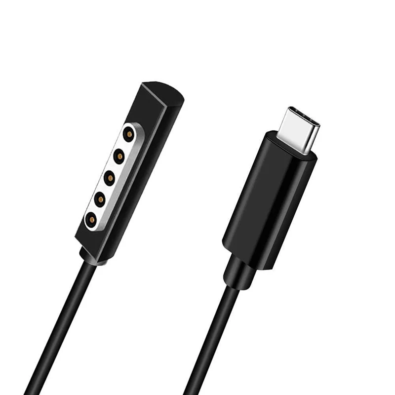 C 타입 전원 공급 장치, 충전 케이블, 15V, 3A USB-C GaN PD 충전기 어댑터, 마이크로소프트 서피스 Pro1/2 호환 가능, 65W