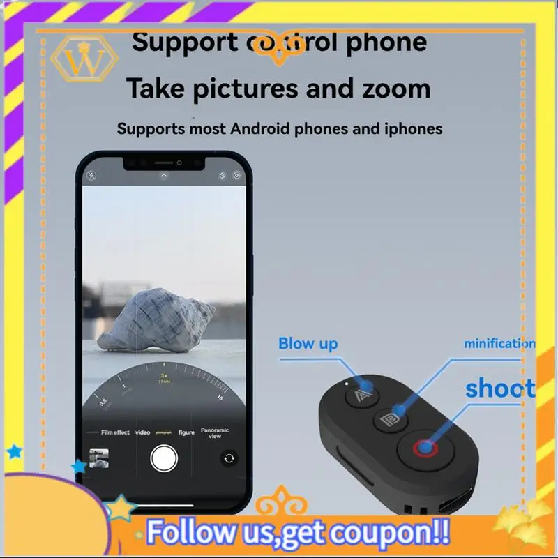 Remote Control For Insta360 X4 X3 X2 Ace Pro 2 Gopro 13 Bluetooth Smart Photography Shutter Release Button Controller