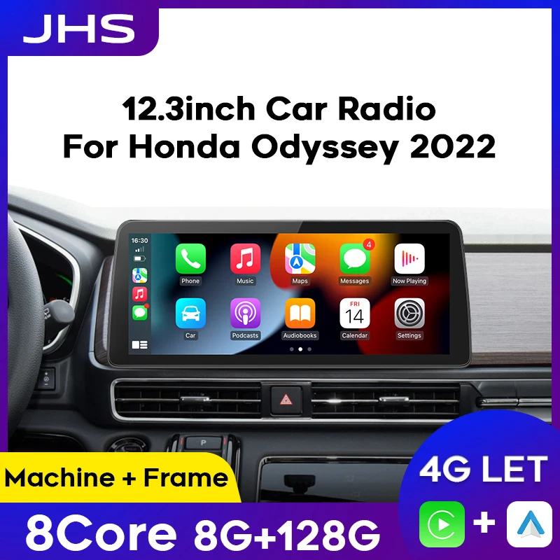 

Автомагнитола на Android, 12,3 дюйма, для Honda Odyssey 2022, DVD, GPS-навигация, стерео, беспроводная, CarPlay, автомобильный мультимедийный видеоплеер