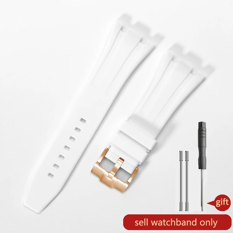 Premium Silicone Waterproof Watch Band for Luxury Timepieces - 26mm Strap
