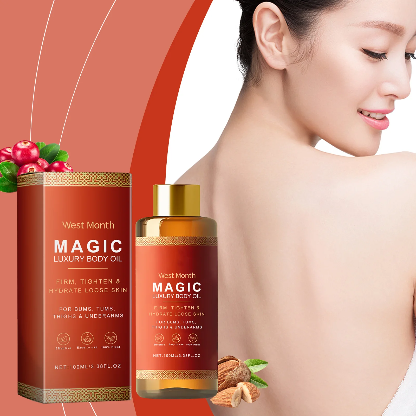 Tightening Body Oil Firming Lifting Reduce Fine Lines Improve Sagging Skin Dullness Brightening Moisturizing Nourish Skin Care