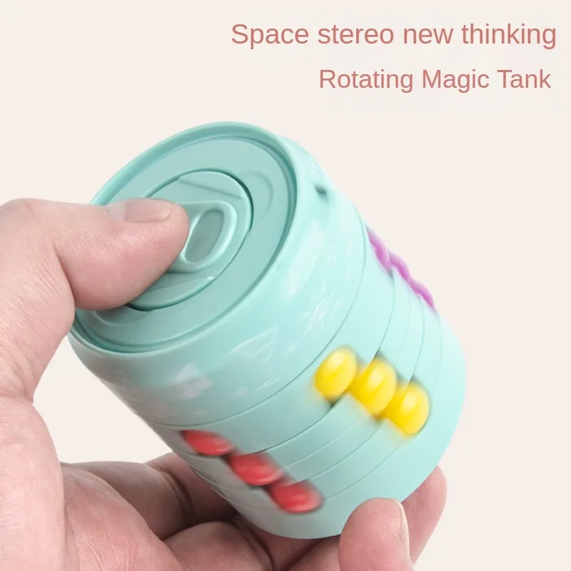 

Introducing the Ultimate Magic Bean Rotating Gyro Cans Cube Hand Spinner for Children's Cola Lovers Experience the Perfect Blen