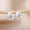 Gold Color Small Hoop Earrings for Women Stainless Steel Silver Color Earrings 2024 Trend Piercing Jewelry Gift pendientes mujer 5