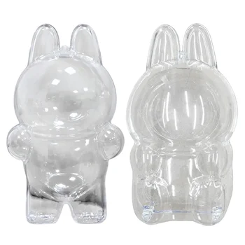 1Pc Transparent Protective Cover For Toy Elf Doll Cover Mini Portable Storage Box Cute Elf Plushie Display Cover For Party Dolls 2