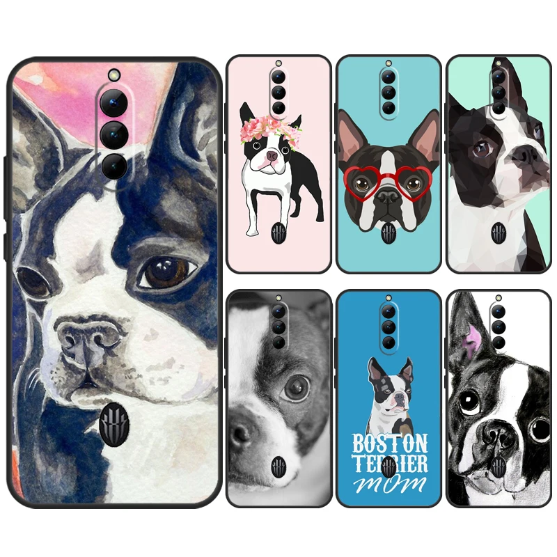 Custodia Per Cani Boston Terrier Per Nubia Red Magic 9 Pro Plus Red Magic 8 Pro Plus 5G 5S 6R 6 7 6S 7S 8S Pro Cover
