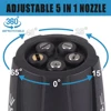 Pressure Washer Spray Nozzle Adjustable 5-in-1 Quick Changeover Power Washer Nozzle for 1/4in Plug Connect Tips 3000PSI 2
