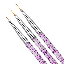 EZONE 3PCS Paint Brush Hook Line Pen Extremely Fine Watercolor Brush Art Supplies Drawing Tool Painted Nail Pen Multi-purpose