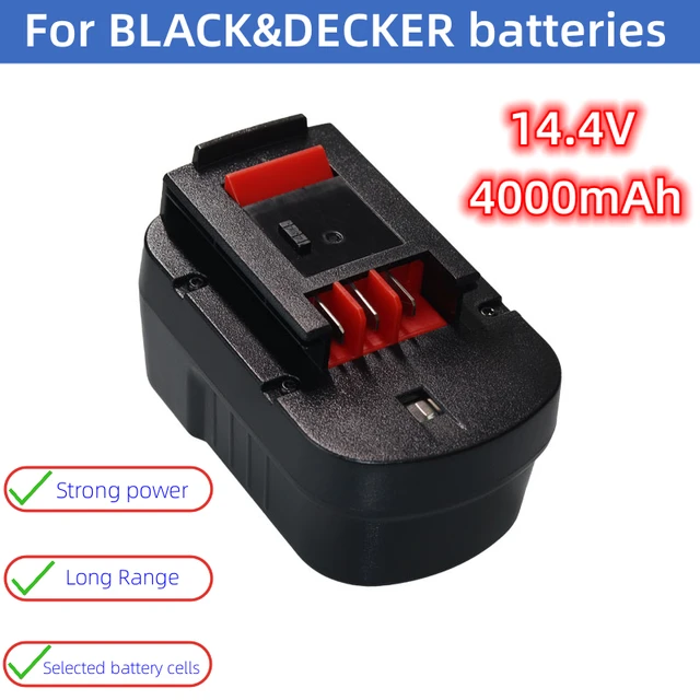 14.4V 6000mAh NI-MH Replacement Battery for Black & Decker HPB14