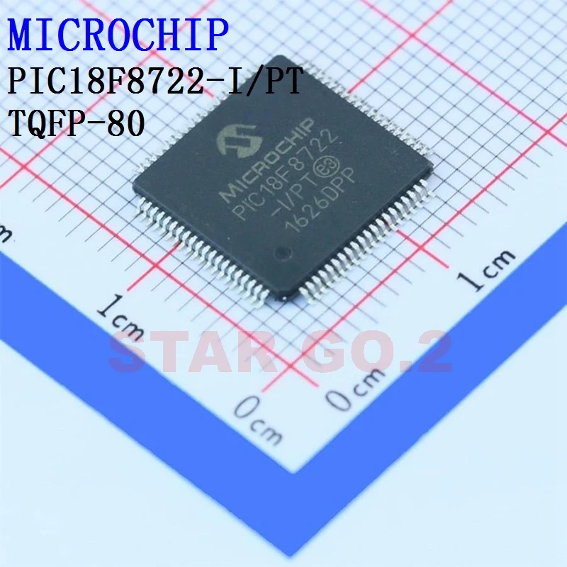 

1PCSx PIC18F8722-I/PT TQFP-80 MICROCHIP Microcontroller