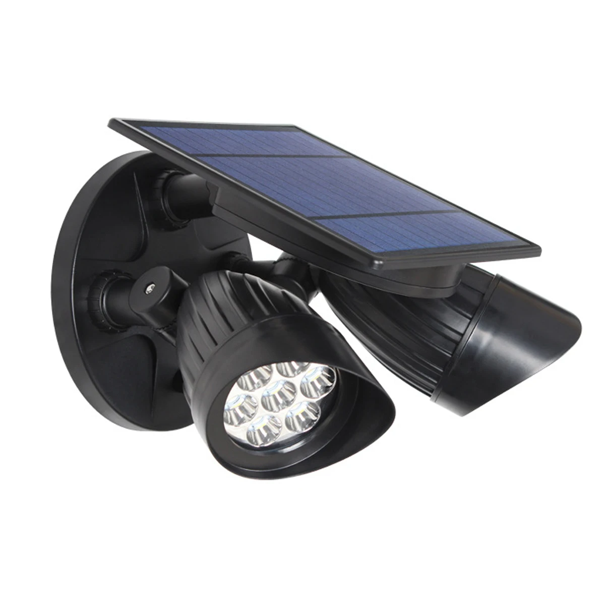 Lampade Da Parete Solari Cordless, Illuminazione Con Sensore Di Movimento, Illuminazione Impermeabile 10H Angolo Di 360 °, Faretto A 7 Led Doppio 200L