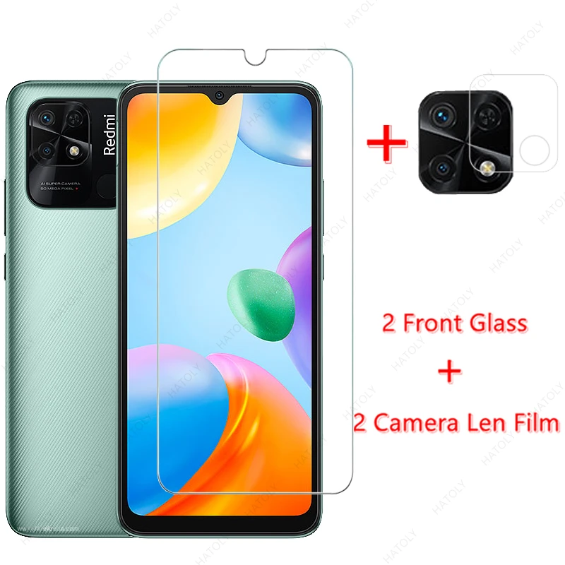 Glass for Xiaomi Redmi 10C Tempered Glass for Redmi 10C Screen Protector Front Film for Xiaomi Redmi 10C Note 11 10 Pro 5G 11S