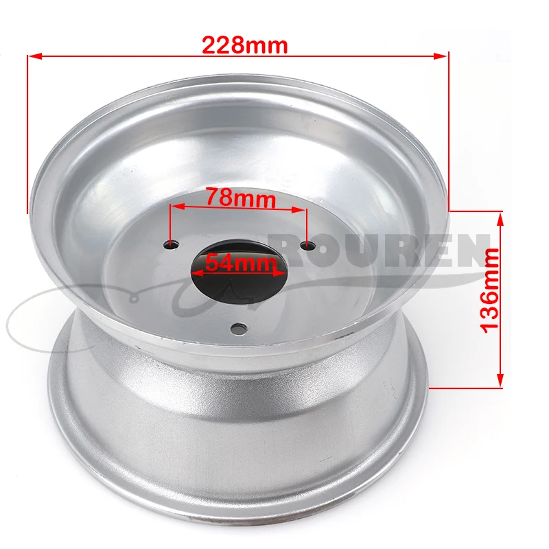 8 Inch 3 Hole Wheel Hub Atv Accessories 19x7-8 Tire 18x9.50-8 For Beach Motorcycle 125cc 110cc 150cc Parts