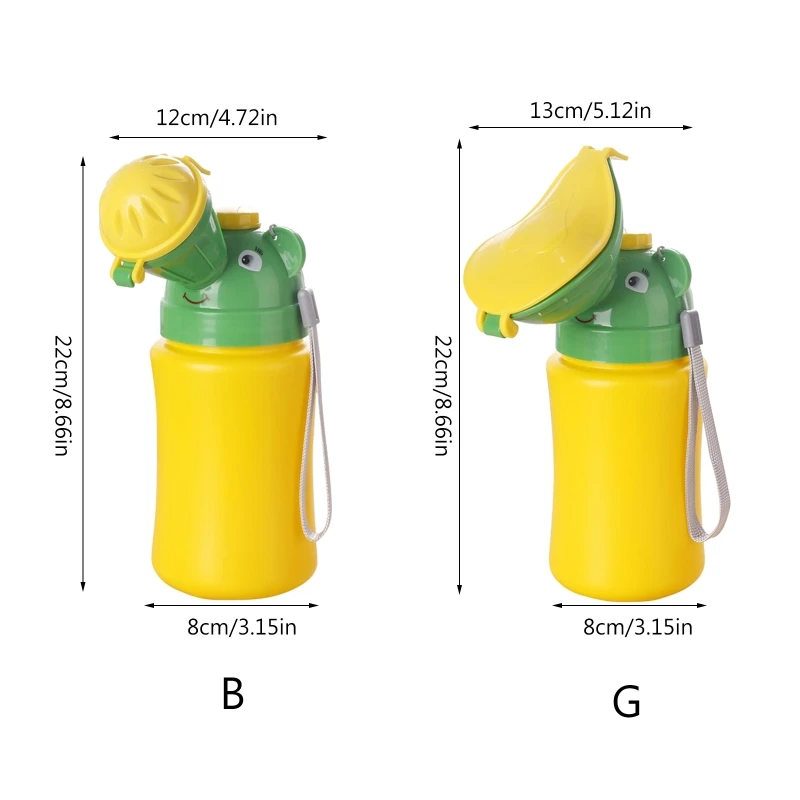 Urinario portátil Niño Bebé orinal orinal Emergencia Niños Niñas Inodoro  Botella retráctil Orina a prueba de fugas Urinoi para viajes en coche  Camping Dormitorio Entrenamiento nocturno