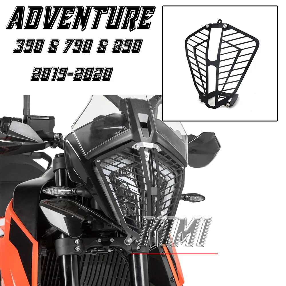 

For 390 ADV 790 Adventure 890 ADVENTURE 2019-2023 2022 Motorcycle Accessories HeadLight Guard Cover Head Light Grille Protector