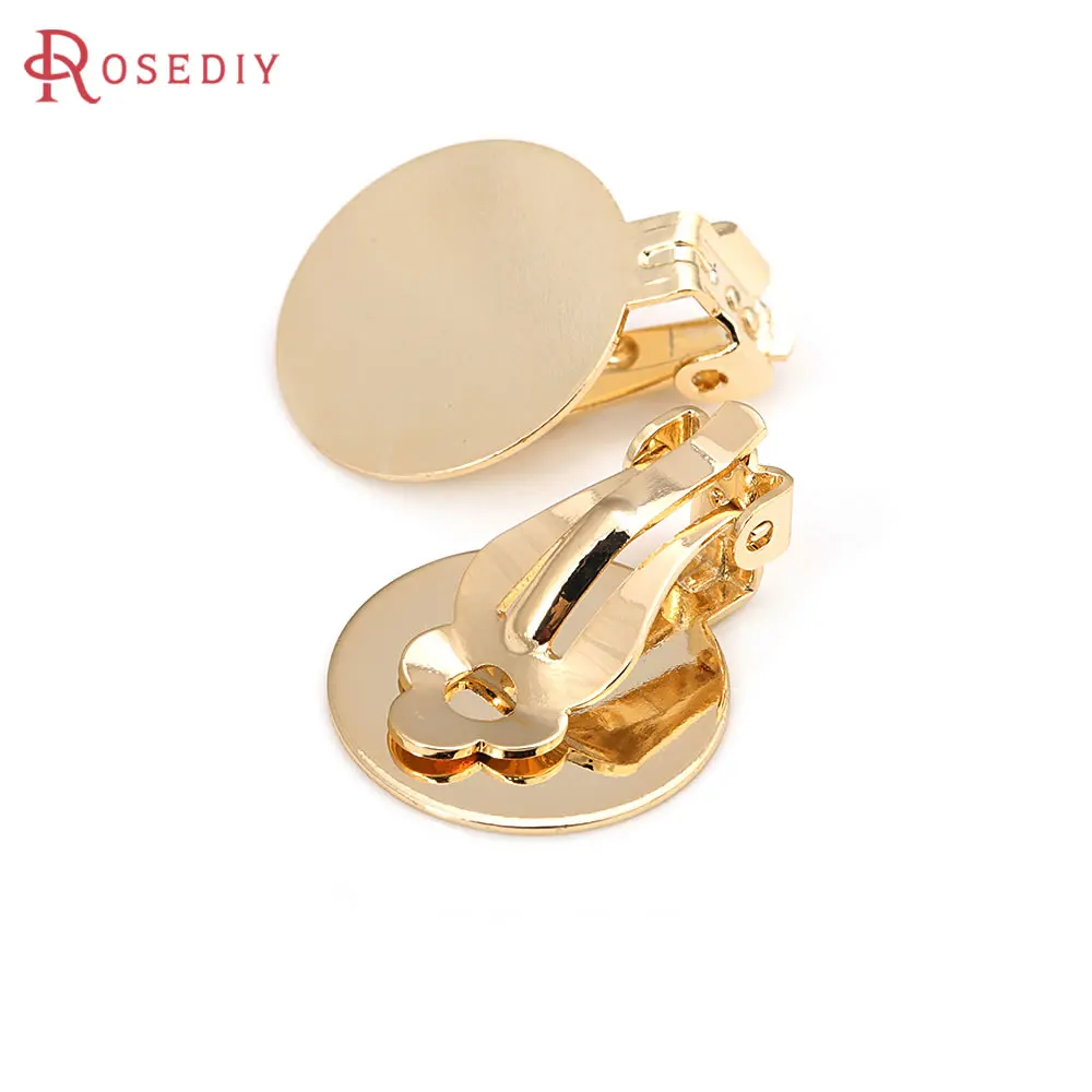 Elegant 18K Gold-Toned Brass Flat Stick Earrings
