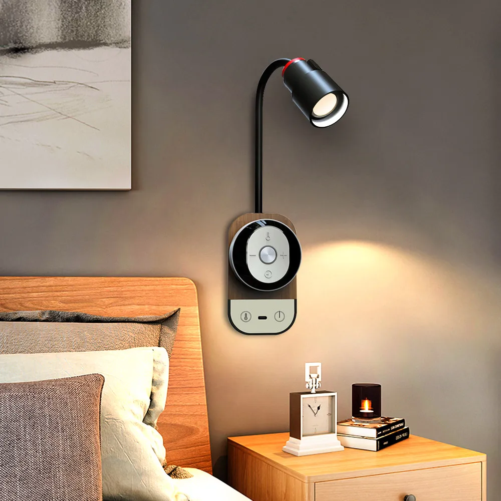 Led Bedside Table Lamp , Eye Protection Magnetic Suction Night Light  Multifunctional Wall Lamp Student Dormitory For Study/read - Wall Lamps -  AliExpress