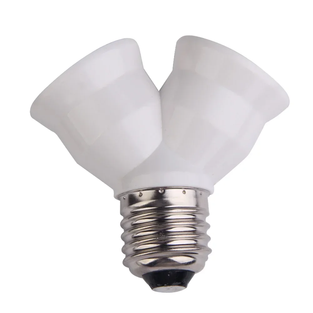 E27 To 2E27 Base Light Lamp Bulb Socket Adapter Converter Socket Lamp Holder for Home Socket Bulb Holder Light Socket