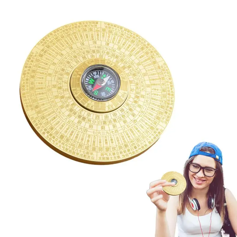 

Stress Relief Toy Spinner Finger Spinner Metal Brass Stress Reducer Compass Shape Fidget Toys With Stable Bearing Ornaments Part
