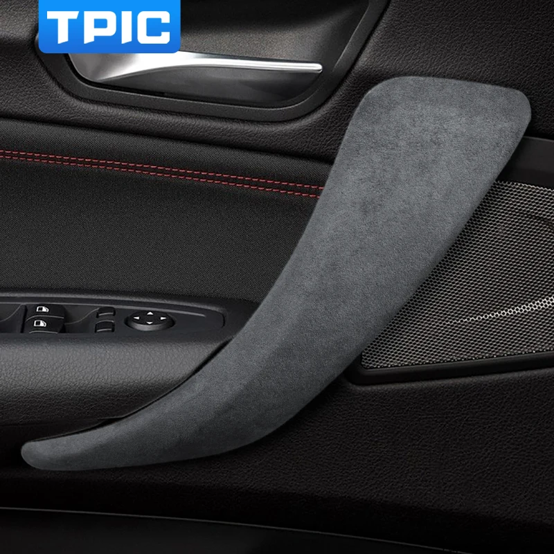 TPICAlcantaraCarInteriorDoorArmrestPanelCoverGateHandleTrim