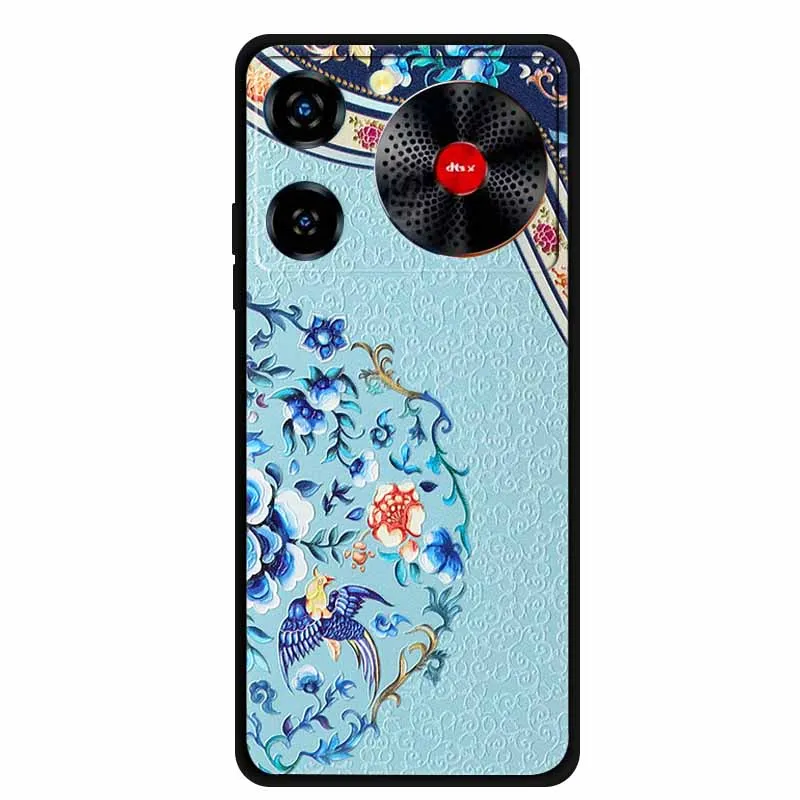 Floral 3D Embossed Shockproof Silicone Soft Phone Case – 6.6 Premium Back Cover
