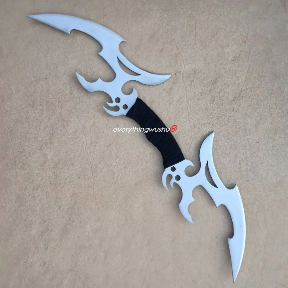 Wushu Double Bat Swords Ba Gua Yue Bagua Deer Horns Swords (Pair)