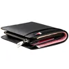 Men Short Wallet Luxury Genuine Leather Wallet For Men Women Purse Standard Card Holders High Quality Zipper Wallets 5