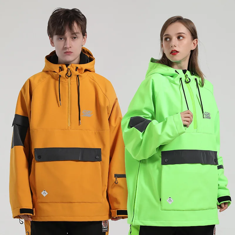 

Ski Jacket for Men and Women, Windproof, Waterproof, Thick, Warm, Snowboard Wear,-30 Degree, Male, Female, Outdoor, Winter