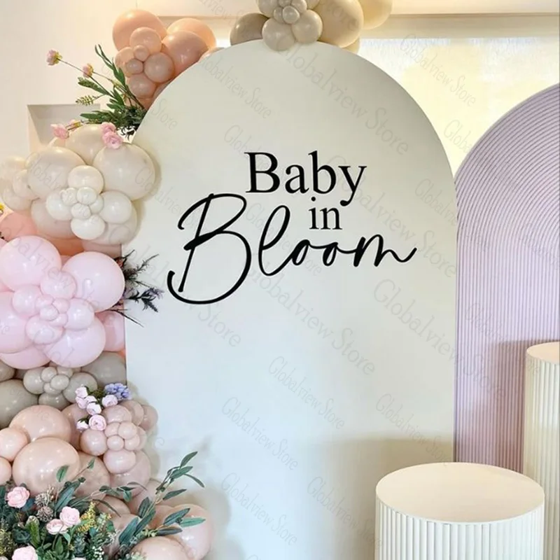 Decalcomania Baby in Bloom, Baby Shower, Decorazione per rivelazione del sesso del bambino - Italia