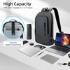 HcanKcan Business Man Backpack Waterproof15.6" Laptop Casual Bag Multifunction Fashion Travel pack Slim Teenager Pack School USB 4