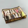 1 Piece Under Bed Shoe Storage Organizer, can accommodate 12 pairs of shoes, with transparent window, breathable, foldable 2