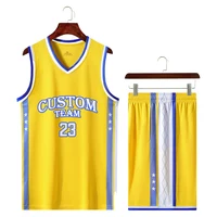 Kids Basketball Uniforms Custom 100% Polyester Mesh Throwback Breathable Basketball Jersey Boys Quick Dry Basketball Shirts 2302 2