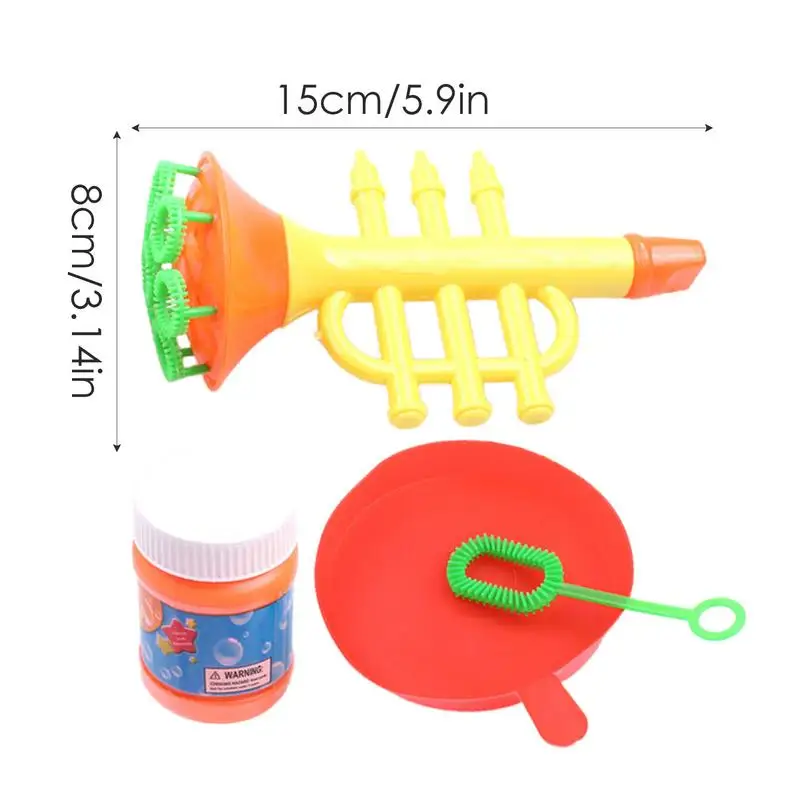 Bubble Wands For Kids Musical Instrument-Inspired Bubble Sticks Saxophone Trumpet Shape Kids Funny Educational Toys For Garden 5