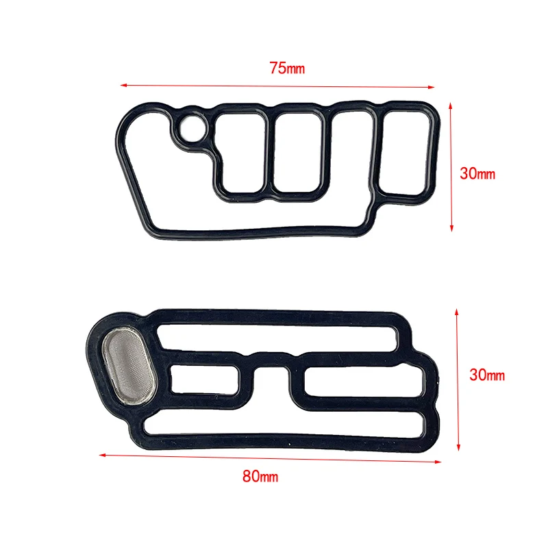 Rubber Gasket Solenoid Valve Filter Gasket 3-piece set For honda Accord Cylinder Head Solenoid Valve Pad Filter Seal Pad