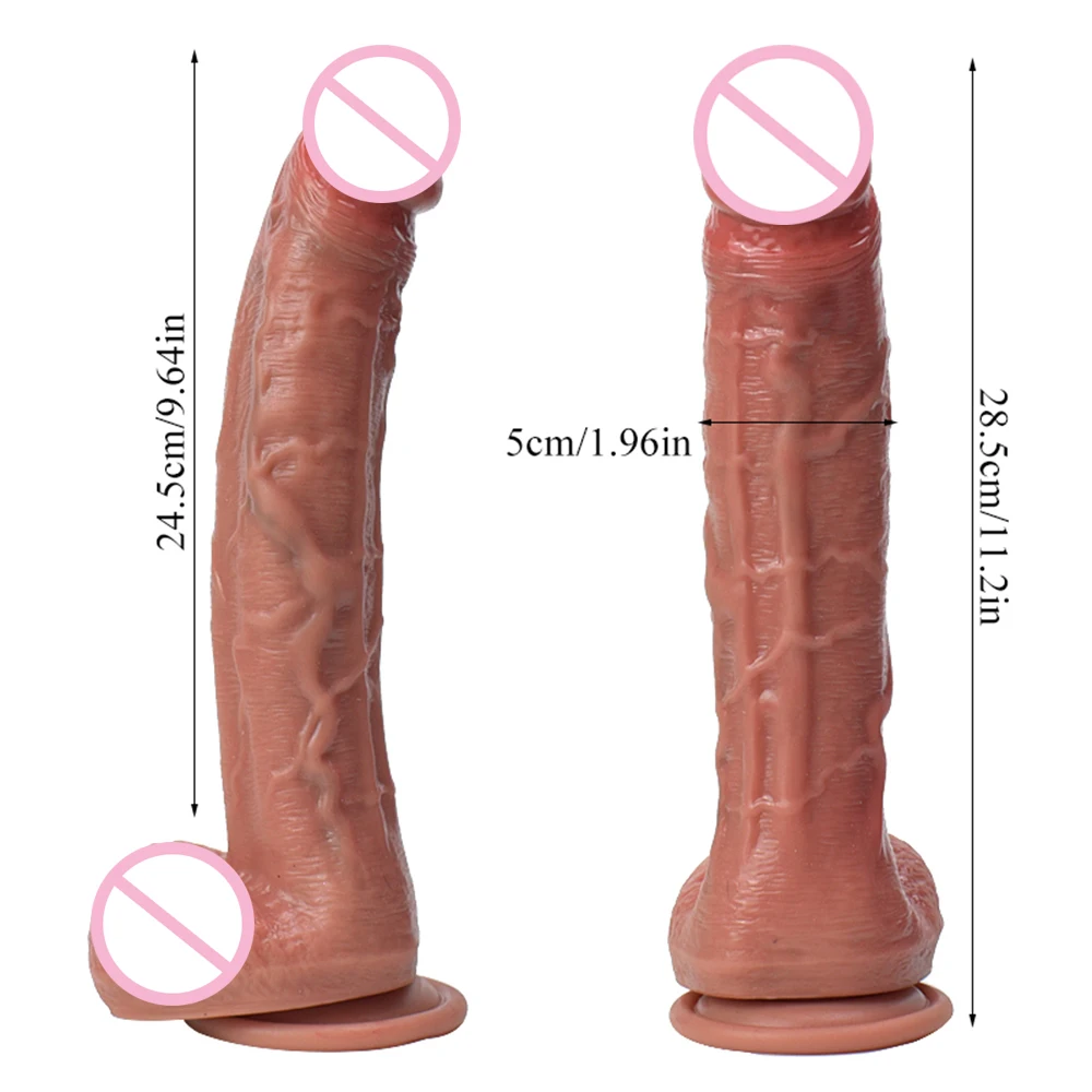 Sex Toy for Women Liquid Silicone Dildo with Suction Cups Giant Super Realistic Oversized Penis