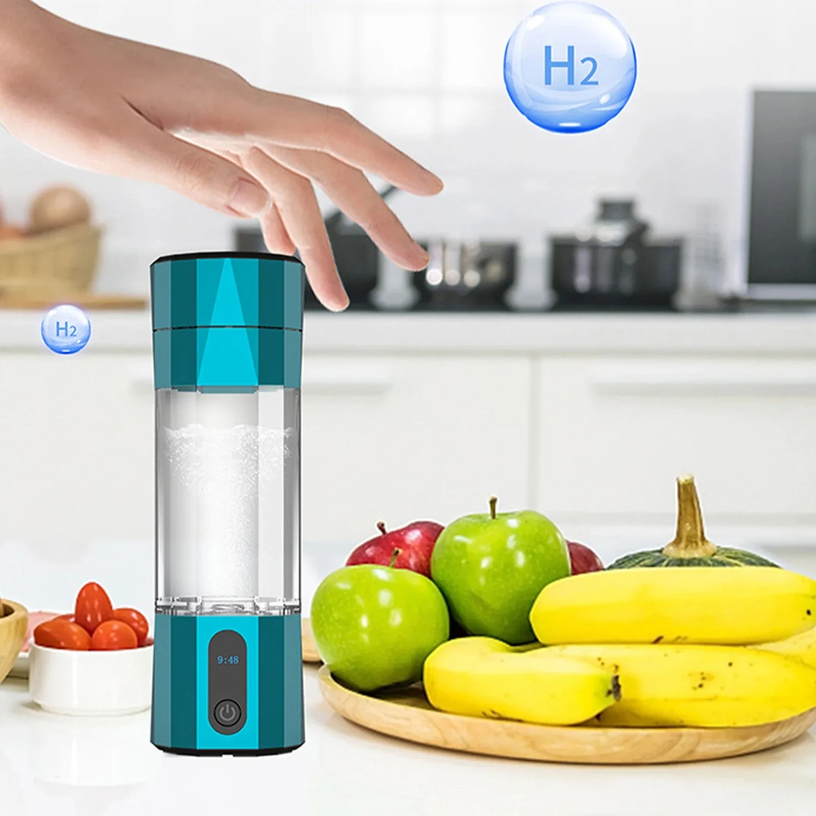 S1c7d823fcbbe453c823b2019b61b7a34F 10000PPB Intelligent Hydrogen Rich Water Mug Hydrogen Water Generator Electrolysis Hydrogen Water Bottle
