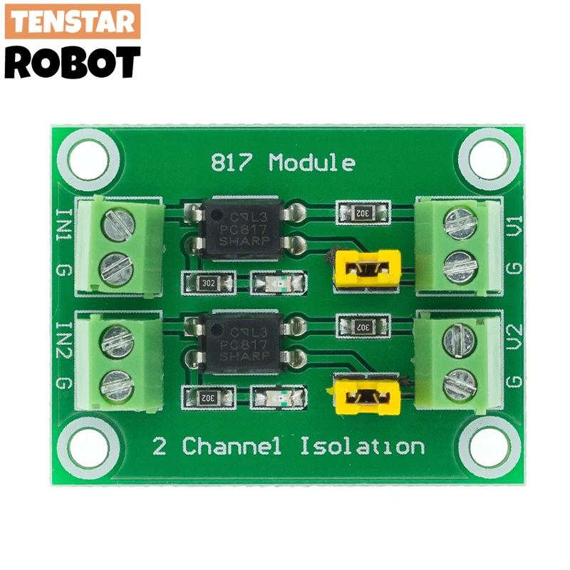 DollaTek PC817 4-Kanal Optokoppler Isolation Board Spannungswandler