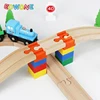 New Wooden Train Track Accessories Plastic Building Block Universal Connector Adapter fit for All Wooden Railway Tracks Toys 4