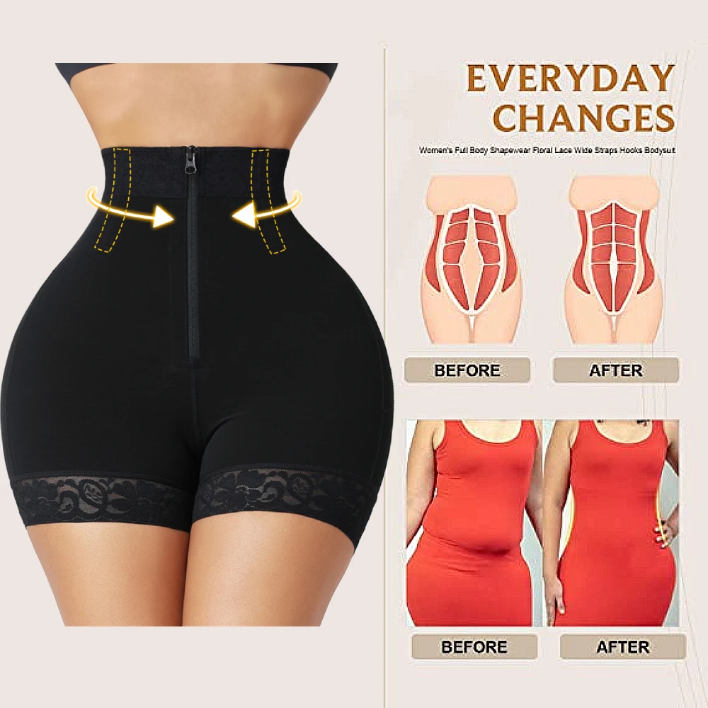Fajas Colombianas Waist Trainer Butt lifter Body Shapewear Corset Push Up High Waist Panties Underwear Tummy Control Hip Enhance 4