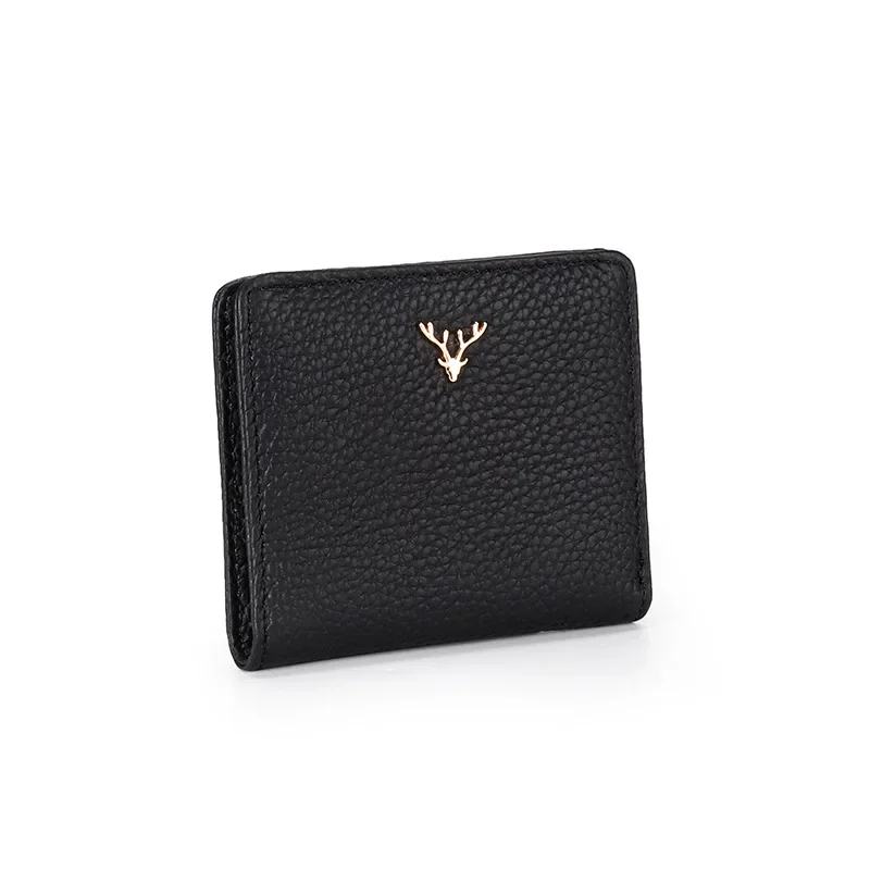Genuine Leather Designer Wallet Women Short Purse Fashion Card Pocket Money Bag Thin Ladies Luxury Clutch Fold Purses Wallets