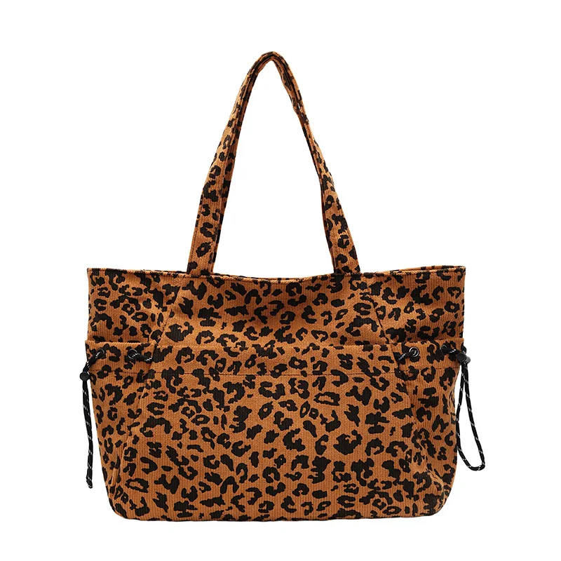 ★ GRAILZ ★ 2025 SS 新作 ★ LEOPARD TOTE BAG ★ 2025 new leopard print cloth bag shoulder bag large capacity