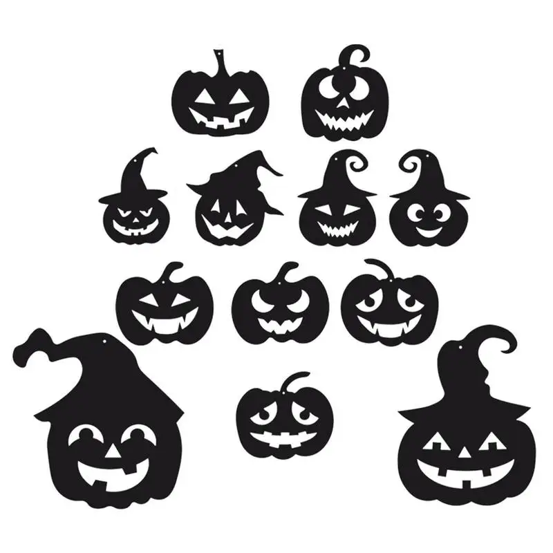 

Украшения на Хэллоуин для помещений, 12 шт., 3D светящиеся в темноте страшные призраки, настенные наклейки с ремешками, Ужасный Декор для ев, вечеринок