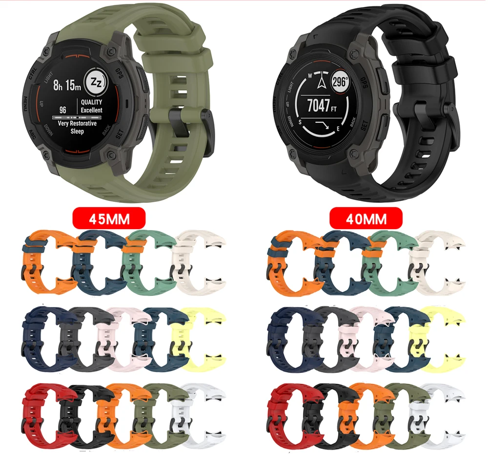 Silicone Sport Strap for Smartwatches - Durable Wristband Accessory
